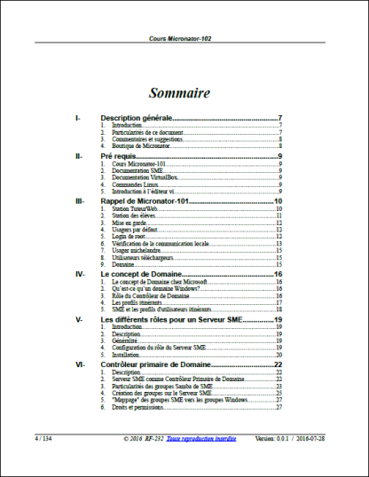 RF-23RF-232 Cours Micronator-102 Sommaire P1