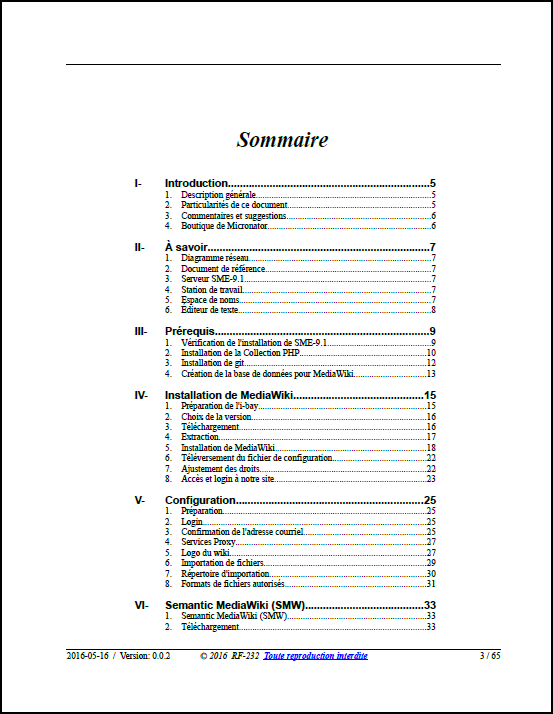 version de l'installation de mediawiki