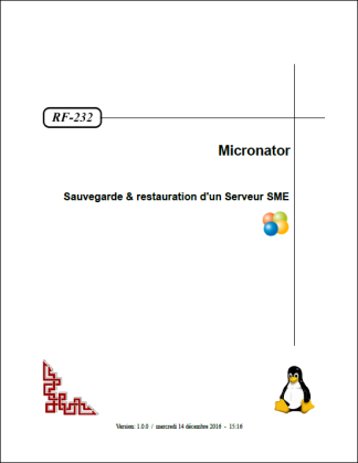 Sauvegarde et restauration <br /> d'un Serveur SME