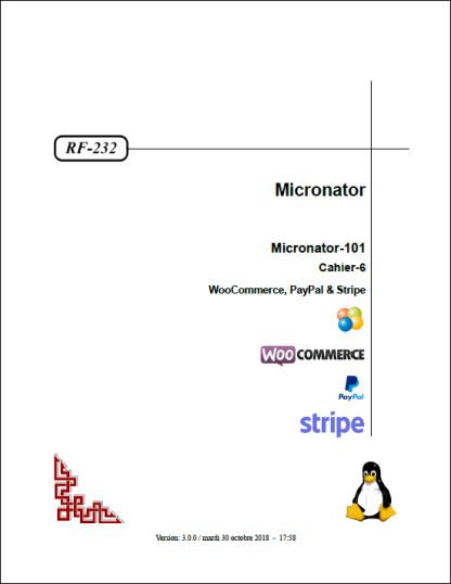 Micronator-101, Cahier-6:<br />WooCommerce, PayPal & Stripe
